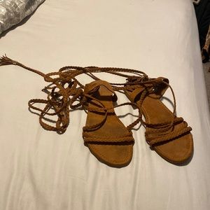 Tie up sandals